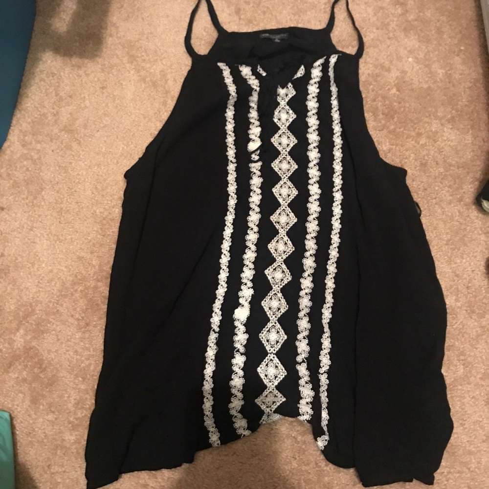 Black and white fashion tank top